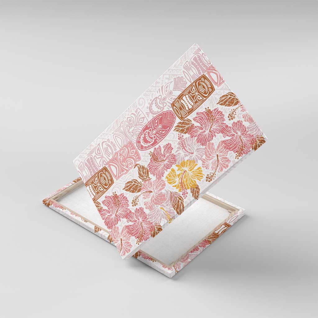 Christmas Aloha Hawaii Tiki Canvas Wall Art Hibiscus Spring Colors - Polynesian Pride