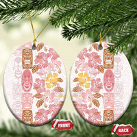 Christmas Aloha Hawaii Tiki Ceramic Ornament Hibiscus Spring Colors - Polynesian Pride