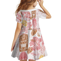 Christmas Aloha Hawaii Tiki Family Matching Off The Shoulder Long Sleeve Dress and Hawaiian Shirt Hibiscus Spring Colors - Polynesian Pride