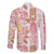 Christmas Aloha Hawaii Tiki Family Matching Off The Shoulder Long Sleeve Dress and Hawaiian Shirt Hibiscus Spring Colors - Polynesian Pride
