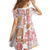 Christmas Aloha Hawaii Tiki Family Matching Off Shoulder Maxi Dress and Hawaiian Shirt Hibiscus Spring Colors - Polynesian Pride