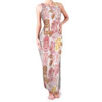 Christmas Aloha Hawaii Tiki Family Matching Tank Maxi Dress and Hawaiian Shirt Hibiscus Spring Colors - Polynesian Pride