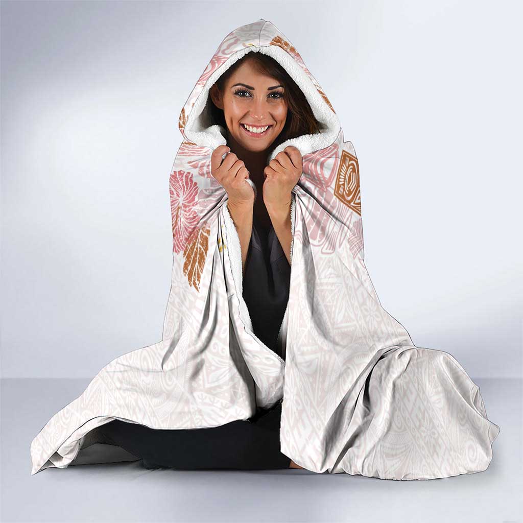 Christmas Aloha Hawaii Tiki Hooded Blanket Hibiscus Spring Colors - Polynesian Pride