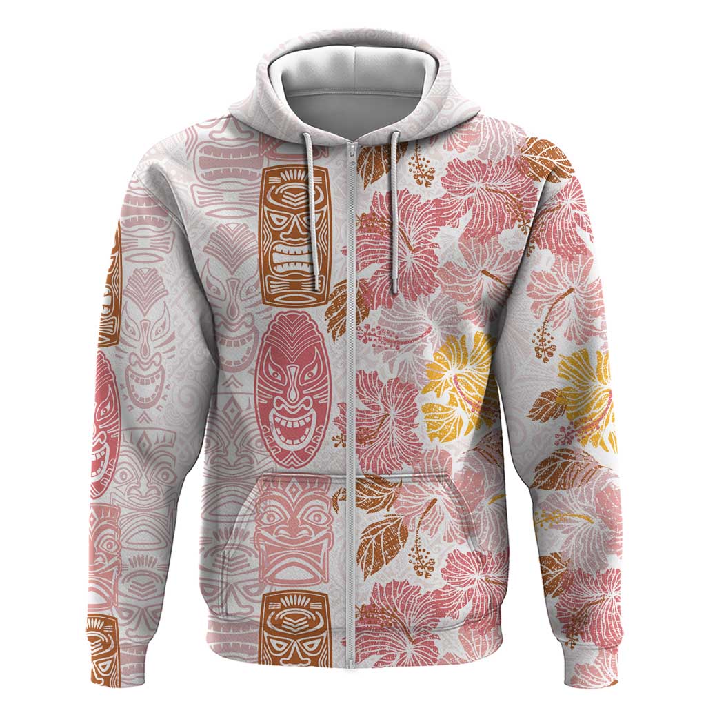 Christmas Aloha Hawaii Tiki Hoodie Hibiscus Spring Colors - Polynesian Pride