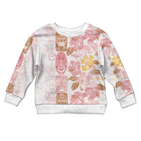 Christmas Aloha Hawaii Tiki Kid Ugly Christmas Sweater Hibiscus Spring Colors - Polynesian Pride