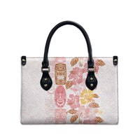Christmas Aloha Hawaii Tiki Leather Bag Hibiscus Spring Colors - Polynesian Pride