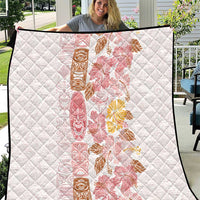 Christmas Aloha Hawaii Tiki Quilt Hibiscus Spring Colors - Polynesian Pride