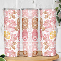 Christmas Aloha Hawaii Tiki Skinny Tumbler Hibiscus Spring Colors - Polynesian Pride
