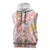 Christmas Aloha Hawaii Tiki Sleeveless Hoodie Hibiscus Spring Colors - Polynesian Pride