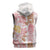 Christmas Aloha Hawaii Tiki Sleeveless Zip Hoodie Hibiscus Spring Colors - Polynesian Pride