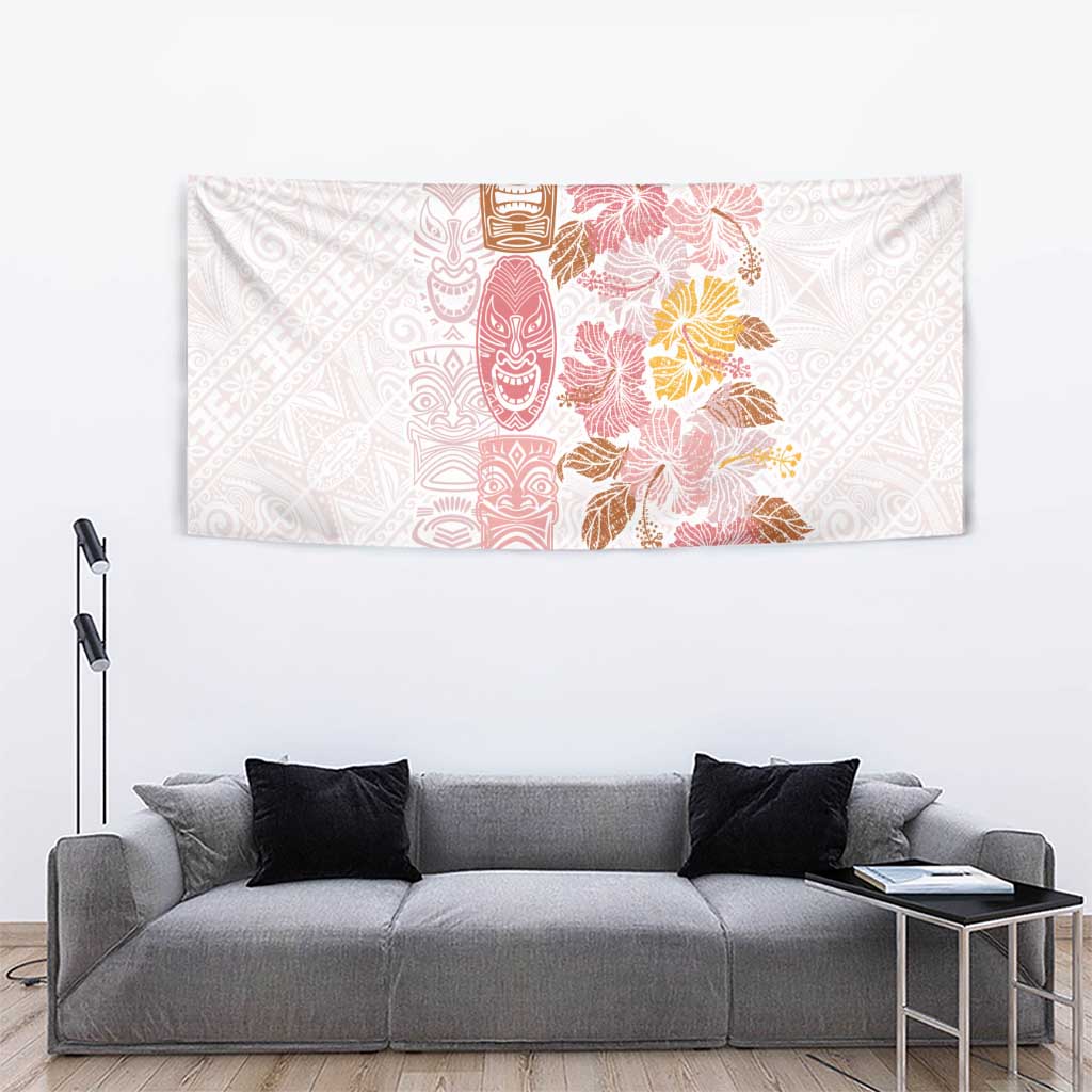 Christmas Aloha Hawaii Tiki Tapestry Hibiscus Spring Colors - Polynesian Pride