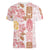 Christmas Aloha Hawaii Tiki Women V-Neck T-Shirt Hibiscus Spring Colors - Polynesian Pride
