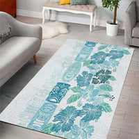 Christmas Aloha Hawaii Tiki Area Rug Hibiscus Summer Colors - Polynesian Pride