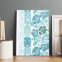 Christmas Aloha Hawaii Tiki Canvas Wall Art Hibiscus Summer Colors - Polynesian Pride