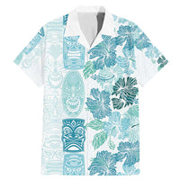 Christmas Aloha Hawaii Tiki Family Matching Mermaid Dress and Hawaiian Shirt Hibiscus Summer Colors - Polynesian Pride