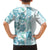 Christmas Aloha Hawaii Tiki Family Matching Off The Shoulder Long Sleeve Dress and Hawaiian Shirt Hibiscus Summer Colors - Polynesian Pride