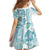 Christmas Aloha Hawaii Tiki Family Matching Off Shoulder Maxi Dress and Hawaiian Shirt Hibiscus Summer Colors - Polynesian Pride