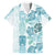 Christmas Aloha Hawaii Tiki Family Matching Off Shoulder Maxi Dress and Hawaiian Shirt Hibiscus Summer Colors - Polynesian Pride