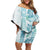 Christmas Aloha Hawaii Tiki Family Matching Off Shoulder Short Dress and Hawaiian Shirt Hibiscus Summer Colors - Polynesian Pride