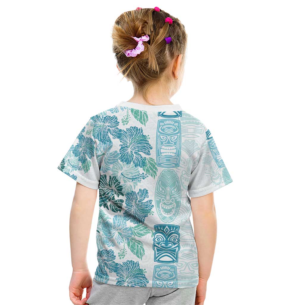 Christmas Aloha Hawaii Tiki Kid T Shirt Hibiscus Summer Colors - Polynesian Pride