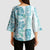 Christmas Aloha Hawaii Tiki Kimono Sleeve Blouse Hibiscus Summer Colors - Polynesian Pride