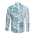 Christmas Aloha Hawaii Tiki Long Sleeve Button Shirt Hibiscus Summer Colors - Polynesian Pride