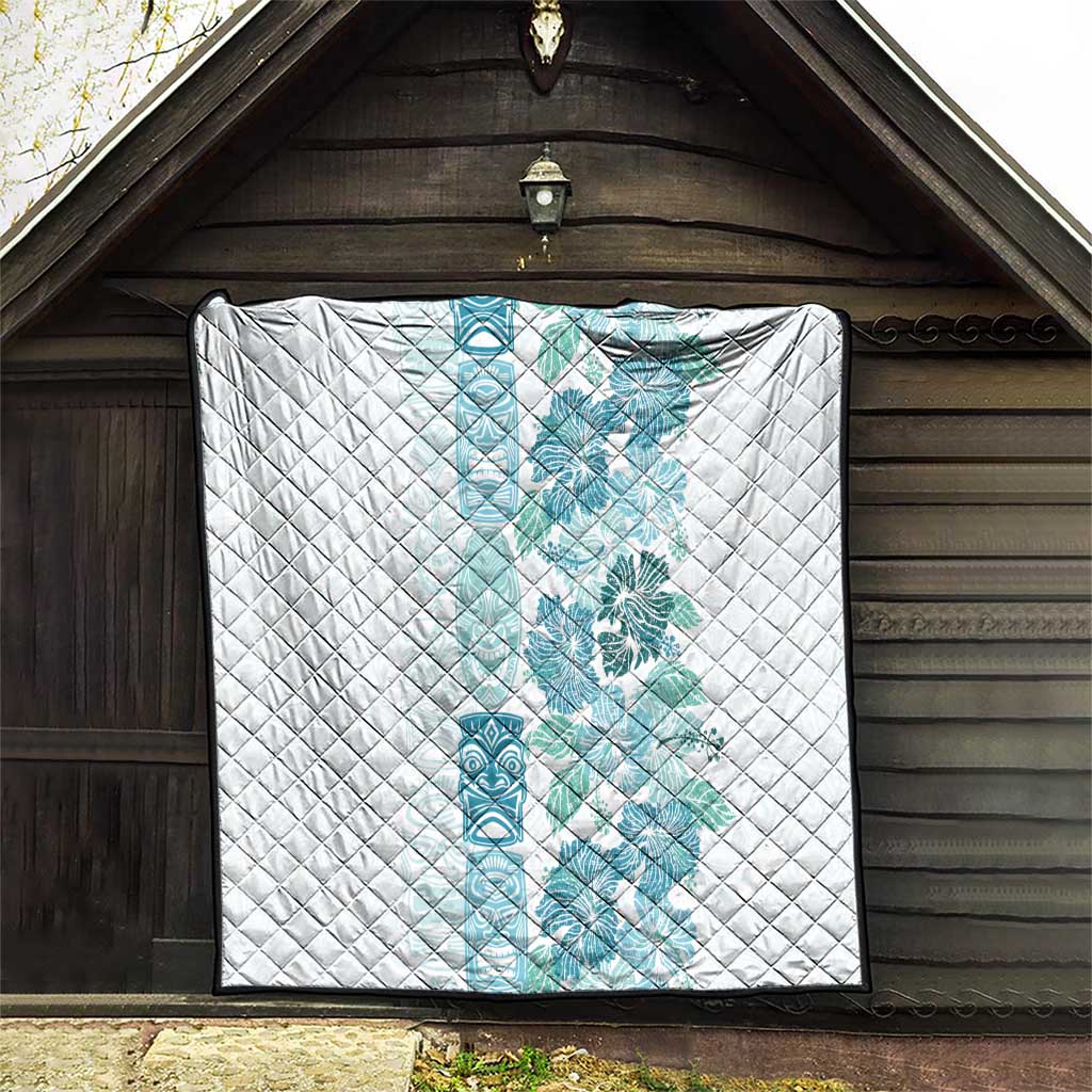 Christmas Aloha Hawaii Tiki Quilt Hibiscus Summer Colors - Polynesian Pride