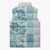 Christmas Aloha Hawaii Tiki Sleeveless Puffer Jacket Hibiscus Summer Colors - Polynesian Pride