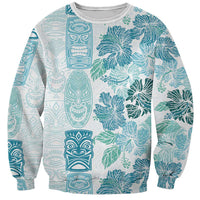 Christmas Aloha Hawaii Tiki Sweatshirt Hibiscus Summer Colors - Polynesian Pride