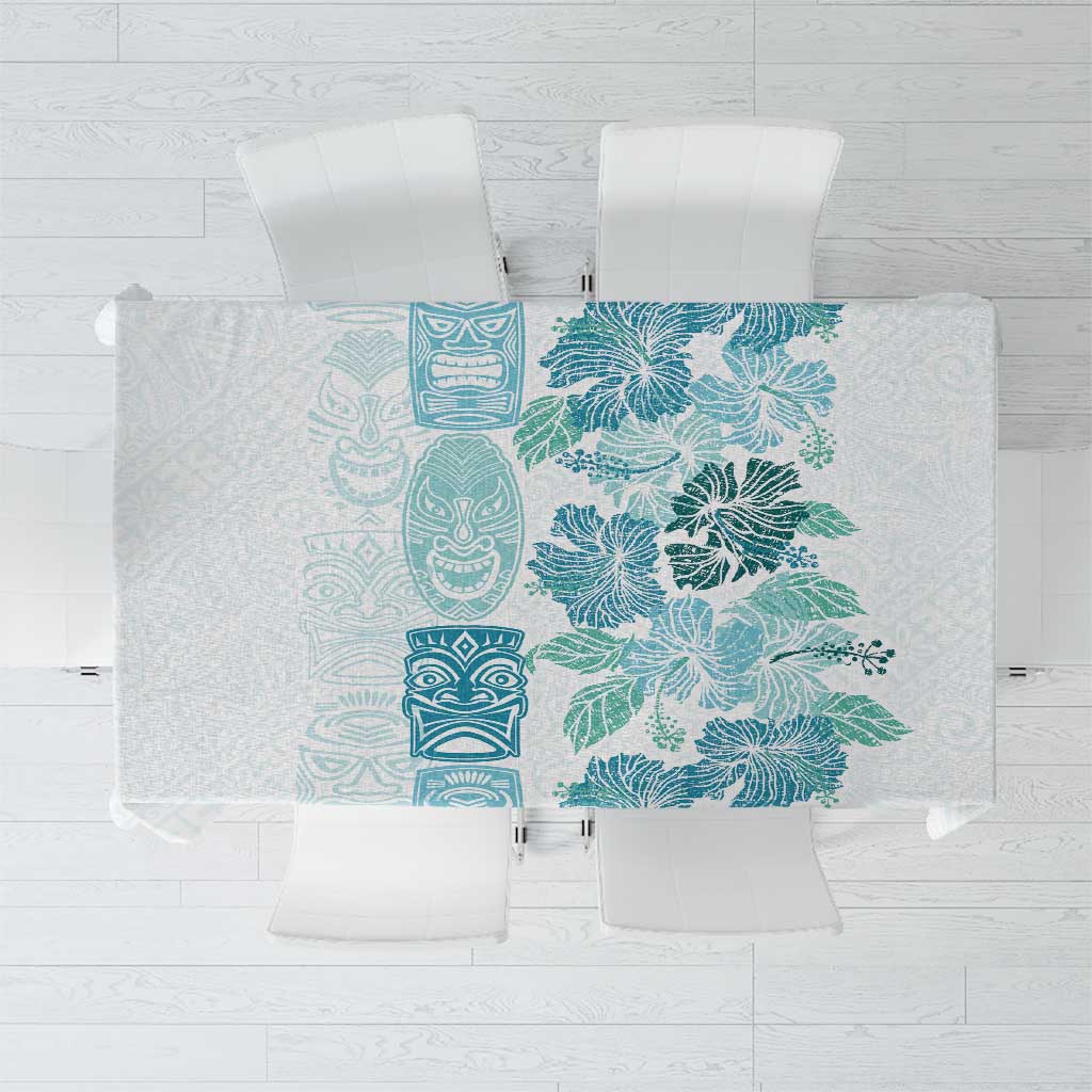 Christmas Aloha Hawaii Tiki Tablecloth Hibiscus Summer Colors - Polynesian Pride