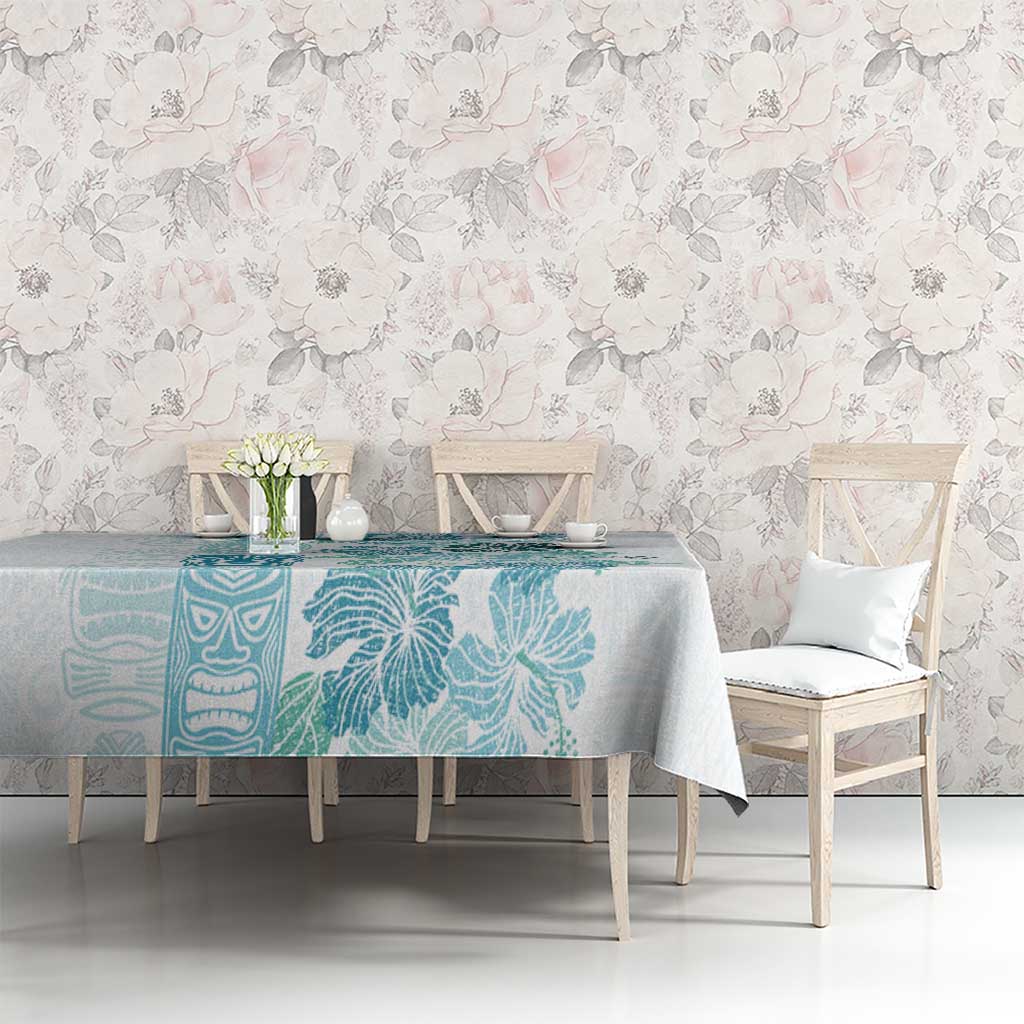 Christmas Aloha Hawaii Tiki Tablecloth Hibiscus Summer Colors - Polynesian Pride