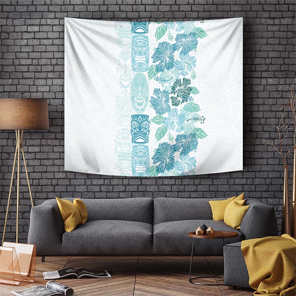 Christmas Aloha Hawaii Tiki Tapestry Hibiscus Summer Colors - Polynesian Pride