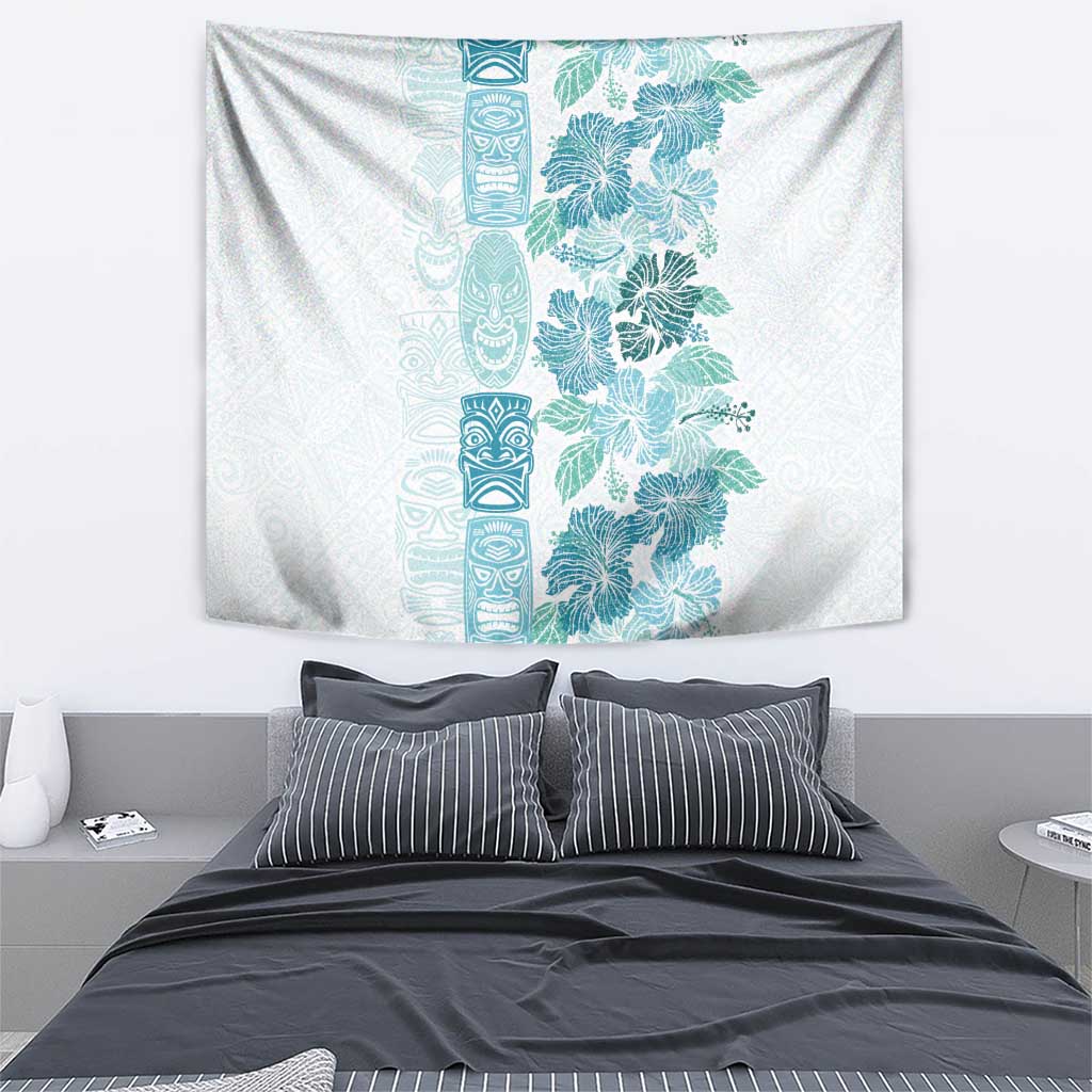Christmas Aloha Hawaii Tiki Tapestry Hibiscus Summer Colors - Polynesian Pride