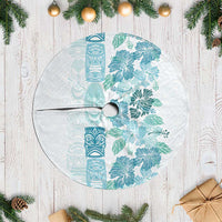 Christmas Aloha Hawaii Tiki Tree Skirt Hibiscus Summer Colors - Polynesian Pride