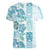 Christmas Aloha Hawaii Tiki Women V-Neck T-Shirt Hibiscus Summer Colors - Polynesian Pride