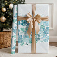 Christmas Aloha Hawaii Tiki Wrapping Paper Hibiscus Summer Colors LT7 - Polynesian Pride