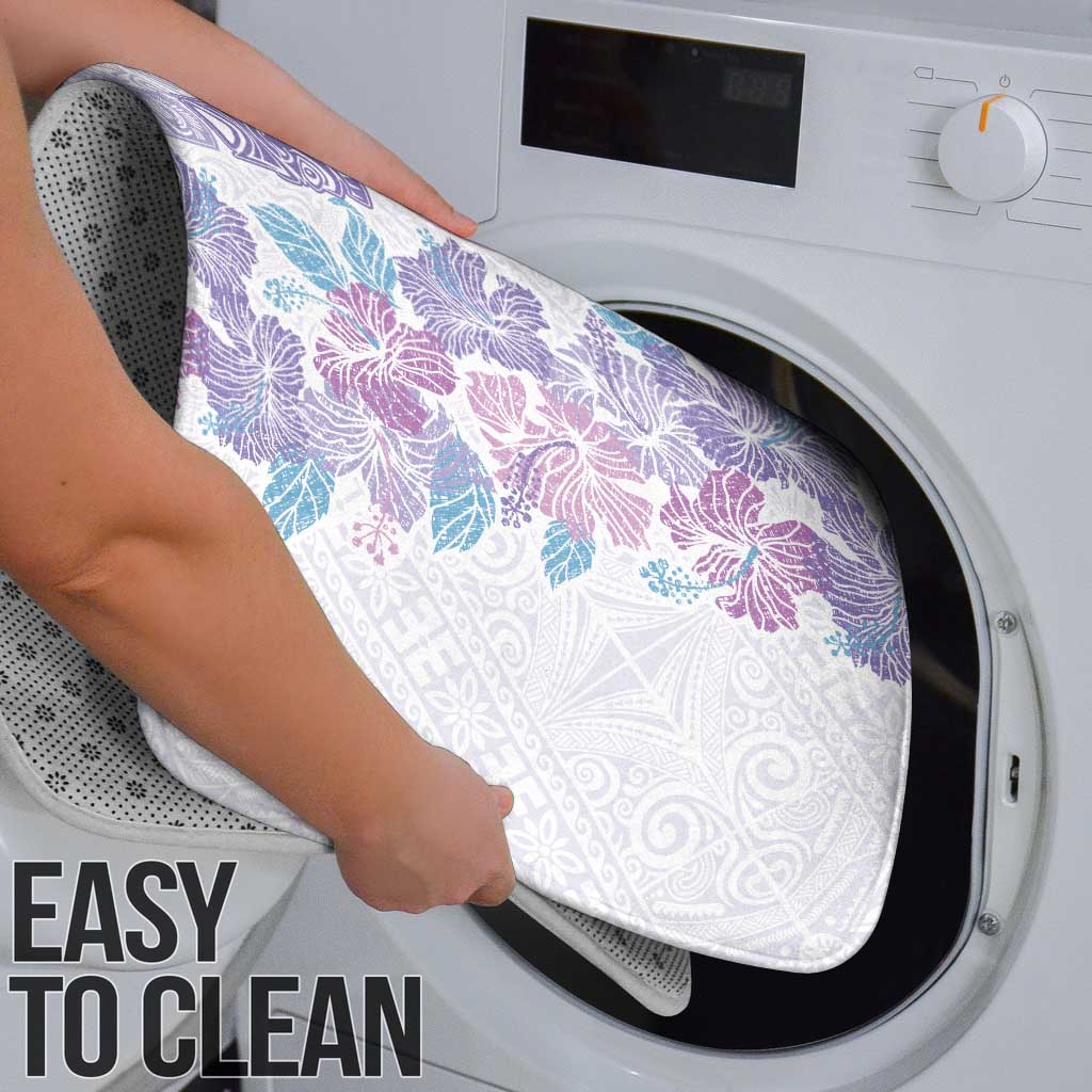 Christmas Aloha Hawaii Tiki Bathroom Set Hibiscus Winter Colors - Polynesian Pride