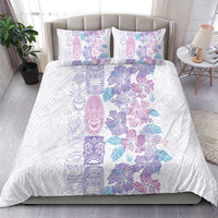 Christmas Aloha Hawaii Tiki Bedding Set Hibiscus Winter Colors - Polynesian Pride