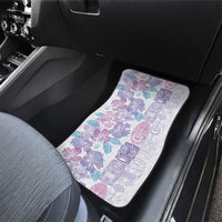 Christmas Aloha Hawaii Tiki Car Mats Hibiscus Winter Colors - Polynesian Pride