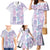 Christmas Aloha Hawaii Tiki Family Matching Mermaid Dress and Hawaiian Shirt Hibiscus Winter Colors - Polynesian Pride