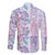 Christmas Aloha Hawaii Tiki Family Matching Mermaid Dress and Hawaiian Shirt Hibiscus Winter Colors - Polynesian Pride