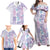 Christmas Aloha Hawaii Tiki Family Matching Off Shoulder Maxi Dress and Hawaiian Shirt Hibiscus Winter Colors - Polynesian Pride