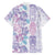 Christmas Aloha Hawaii Tiki Family Matching Short Sleeve Bodycon Dress and Hawaiian Shirt Hibiscus Winter Colors - Polynesian Pride