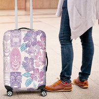 Christmas Aloha Hawaii Tiki Luggage Cover Hibiscus Winter Colors - Polynesian Pride