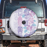 Christmas Aloha Hawaii Tiki Spare Tire Cover Hibiscus Winter Colors - Polynesian Pride