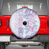 Christmas Aloha Hawaii Tiki Spare Tire Cover Hibiscus Winter Colors - Polynesian Pride