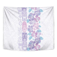 Christmas Aloha Hawaii Tiki Tapestry Hibiscus Winter Colors - Polynesian Pride