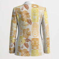 Christmas Aloha Hawaii Tiki Blazer Hibiscus Autumn Colors - Polynesian Pride
