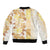 Christmas Aloha Hawaii Tiki Bomber Jacket Hibiscus Autumn Colors - Polynesian Pride