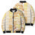 Christmas Aloha Hawaii Tiki Bomber Puffer Jacket Hibiscus Autumn Colors - Polynesian Pride
